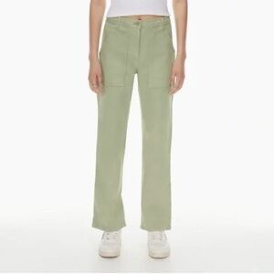 Wilfred Free Modern Utility Pants – Sage Green – Size 8